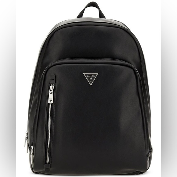 New GUESS Men's Scala Faux-Leather Backpack - Picture 5 of 5